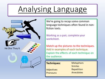 English KS3 Language Analysis