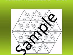 Roman Numerals 1 – 1000 – Math puzzle