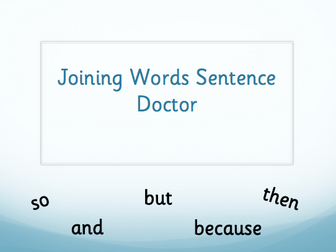 Joining Words Sentence Doctor Powerpoint