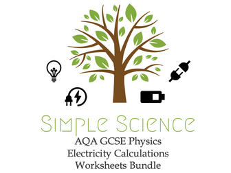 GCSE Physics Electricity Calculations Worksheets Bundle