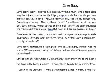 Cave Baby full text