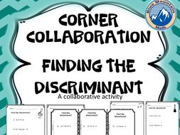 Corner Collaboration--Finding the Discriminant