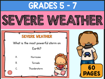 Severe Weather Task Cards Review