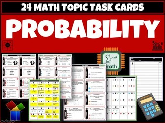 Probability - Maths task cards