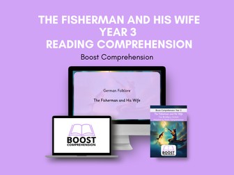 FREE 3 Lessons - Year 3 Reading Comprehension - The Fisherman and His Wife