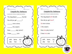 sentence structure complete sentences