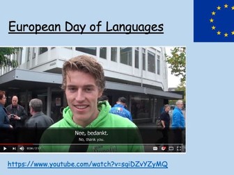 European Day of Languages Dutch introduction