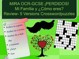 Mi Familia-Cómo Eres - Crossword puzzles