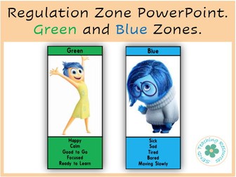 Green and Blue Zones PowerPoint