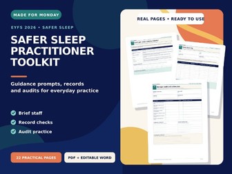 Safer Sleep Practitioner Toolkit - EYFS 2026