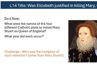 GCSE AQA History Elizabethan England 1568-1603 3.4 - Mary, Queen of Scots