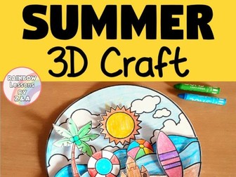 Summer Crafts | Summer Craftivity | Summer Activities | Summer Decor | Summer Project