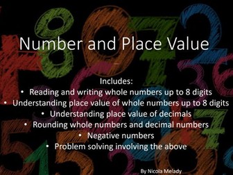 Year 6 Number and Place Value: Pack of various worksheets