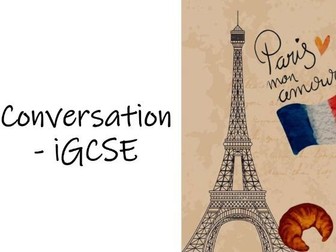 New spec iGCSE French Oral Conversation + Roleplay