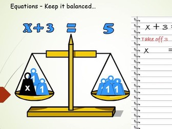 Solving equations KS3 lesson