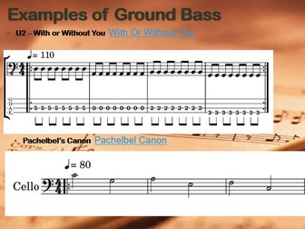 Creating a Ground Bass Composition