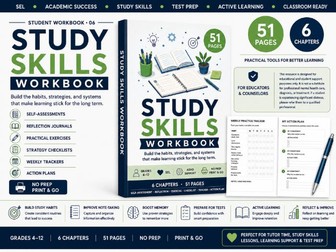 Study Skills Workbook for Students | Test Prep, Note-Taking & Learning Strategies
