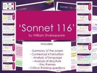 'Sonnet 116' Lesson and Analysis