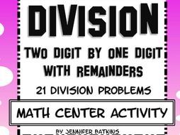 Division with Remainders : Two digit by One digit