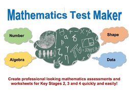 Mathematics Test Maker Free Version by RUN DMC | Teaching Resources