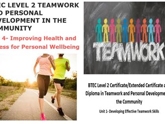 BTEC Level 2 Teamwork and Personal Development