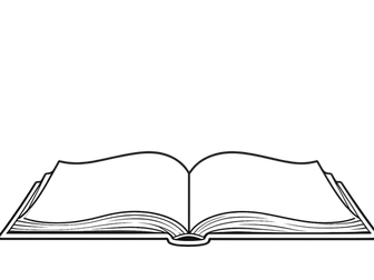 Open Book Drawing Template – Landscape