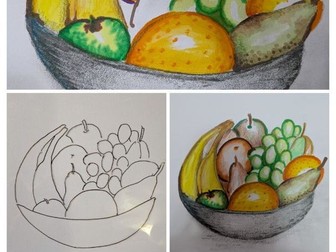 End of term cover lesson resource - Still life  for KS3 cover lesson