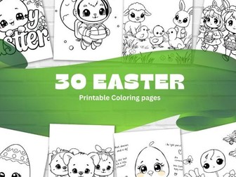 Easter Coloring Book for Kids (Ages 4–8)