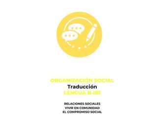 Spanish Translations Social Organisation Language B IB1