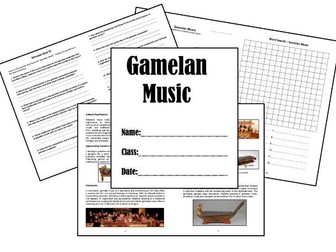 Gamelan Music (Cover Work Booklet)