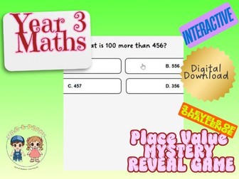 Year 3 Place Value | Mystery Reveal Game