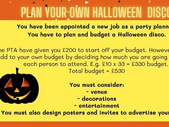 Plan a Halloween Disco