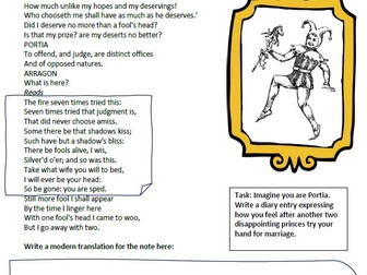 The Merchant of Venice workbook