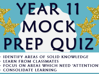 RE GCSE AQA Spec A Mock Revision Quiz - Judaism and Christianity