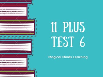 New 11 Plus Test 6: Ages 10-11