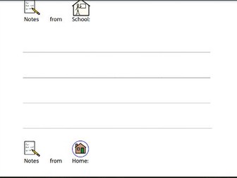Home School Communication Sheet