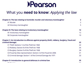 BTEC Applied Law: Unit 3 revision guide (applying the law)