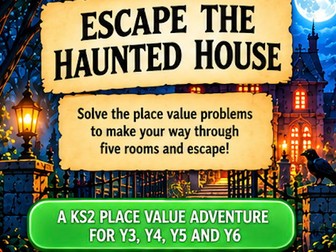 Halloween KS2 place value game Years 3–6
