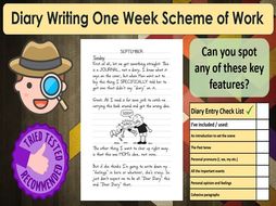 Diary Writing Full Week of Work KS2 | Teaching Resources