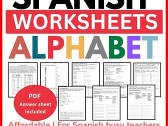 El Alfabeto en Español | Spanish Alphabet Worksheets | Pronunciation Guide