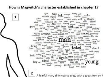 Great Expectations ch1: Magwitch analysis worksheet