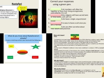 New Religious Movements - Rastafari/ Rastafarianism