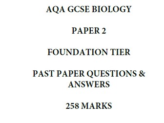 Paper 2 - AQA GCSE Biology FT - Prediction Paper 2026