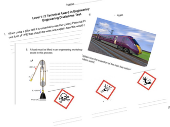 NCFE Engineering L1 /2 Technical Award - Engineering Disciplines Test & Answers