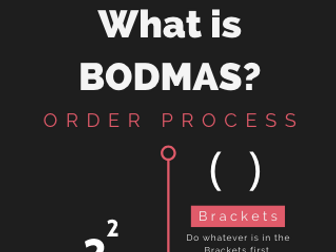BODMAS - handout / poster