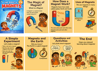 The Magic of Magnets – STEM Science Activities for Kids (Ages 5–8)