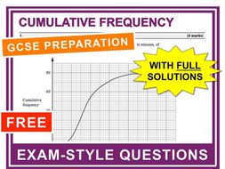 GCSE 9-1 Exam Question Practice (Cumulative Frequency)