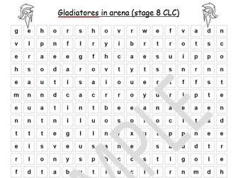 word-search CLC stage 8- gladiators