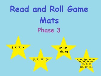 Phase 3 Read and Roll Game Mats