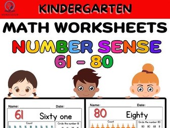 Early Math: Numbers 61–80